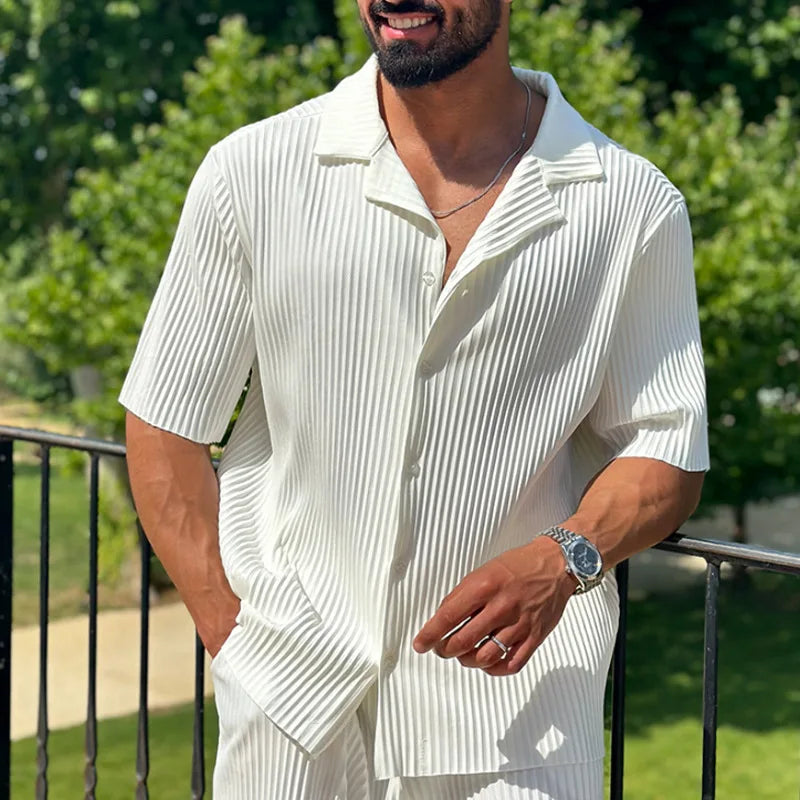 Men's Lounge Set - Elegant Relaxed Fit Loungewear Set 1