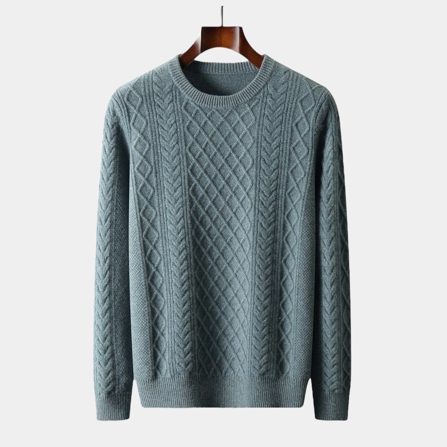 Men's Merino Wool Jacquard Sweater 0