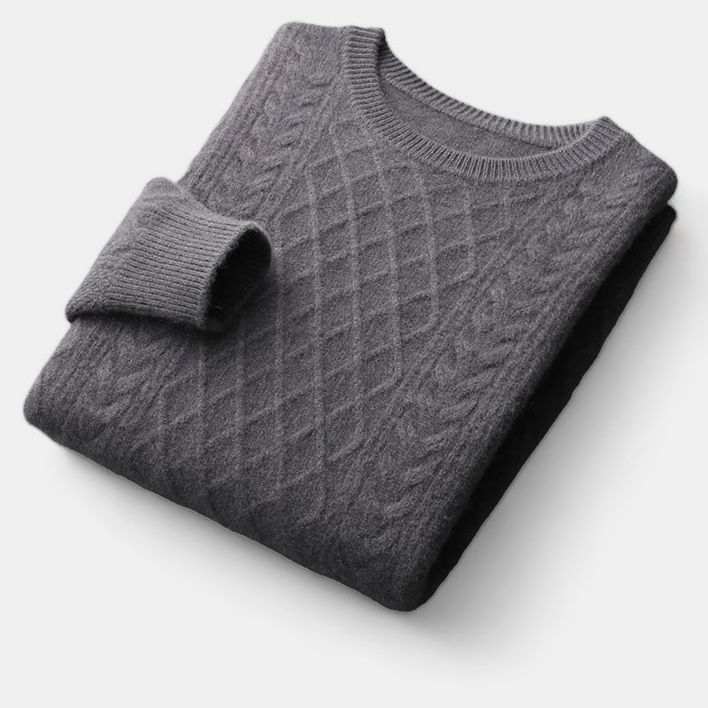 Men's Merino Wool Jacquard Sweater 2