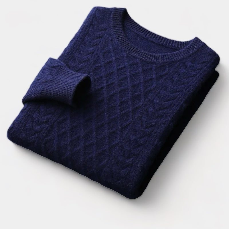 Men's Merino Wool Jacquard Sweater 4