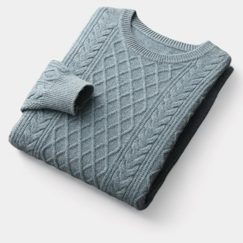 Men's Merino Wool Jacquard Sweater 5