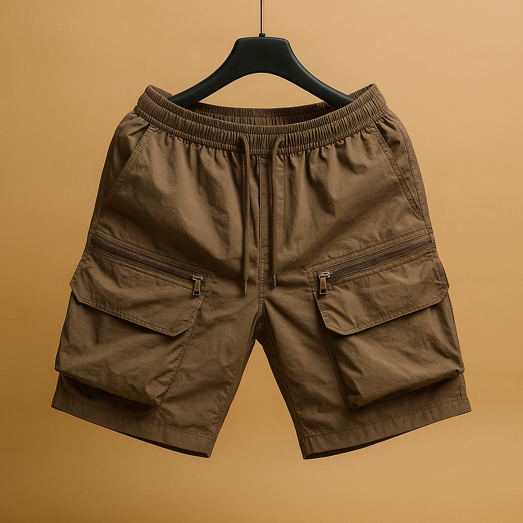 Men's Oversized Cargo Shorts with Multiple Pockets 0