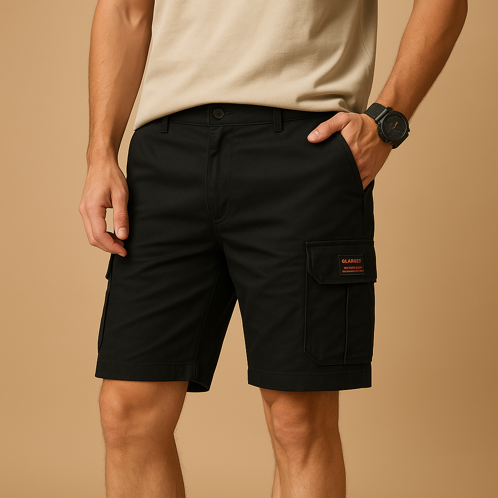 Men's Quick-Dry Cargo Shorts with Pockets for Outdoor Activities 0