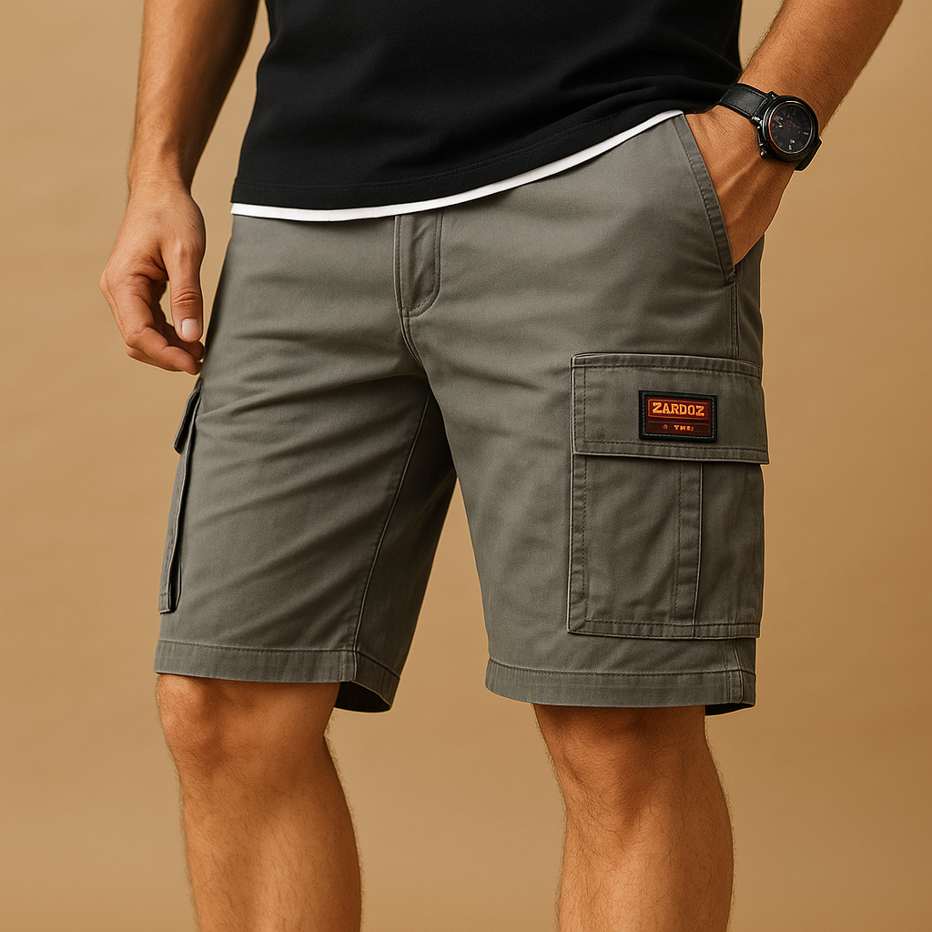 Men's Quick-Dry Cargo Shorts with Pockets for Outdoor Activities 2