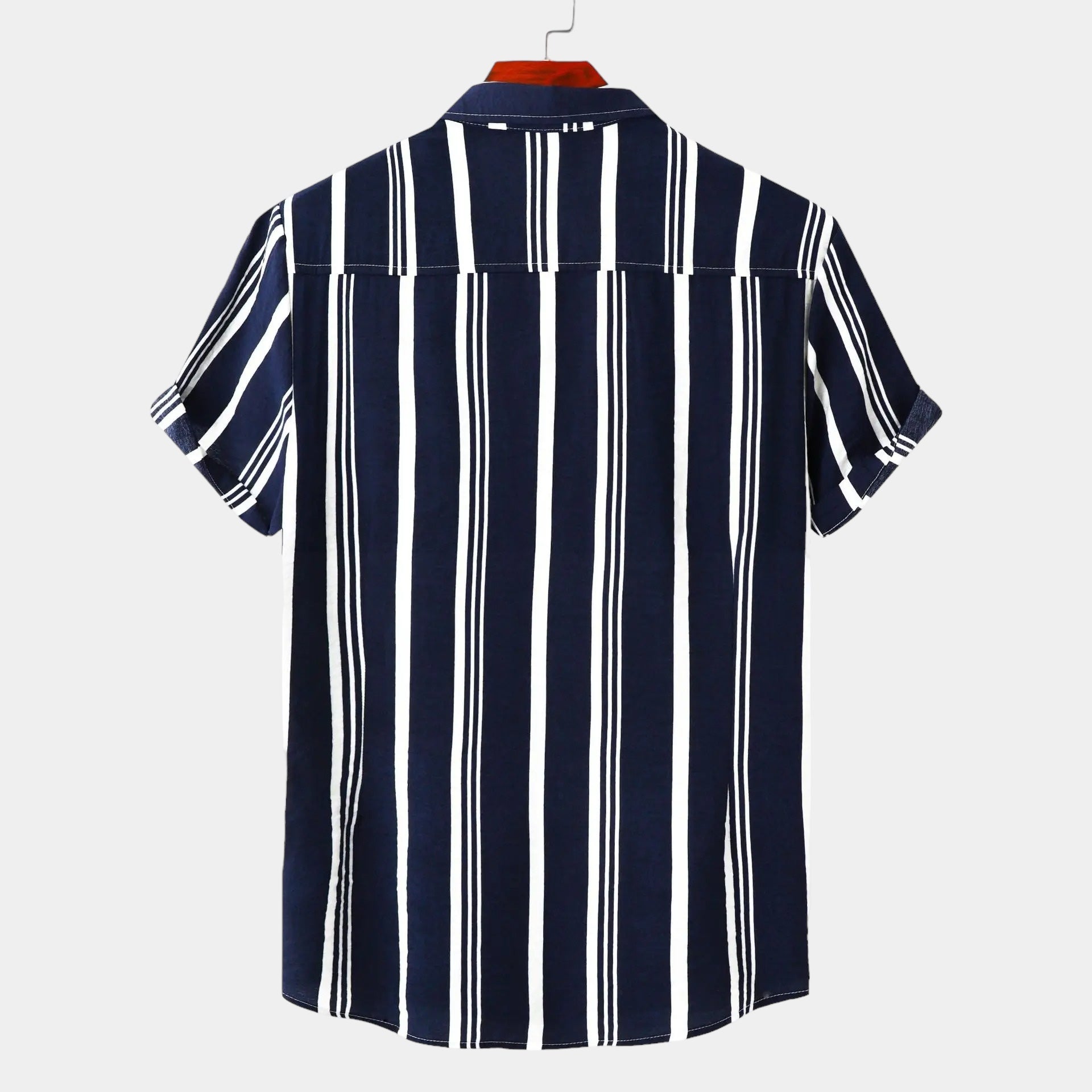 Men's Striped Linen Dress Shirt 1