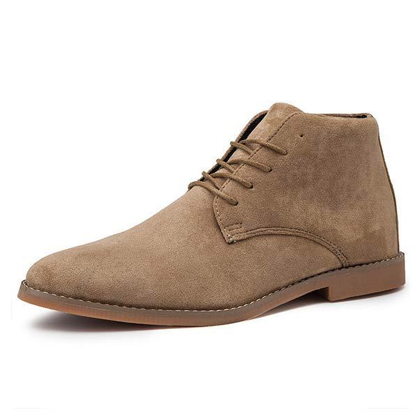 Men's Suede Lace-Up Ankle Boots for Casual and Formal Wear 0