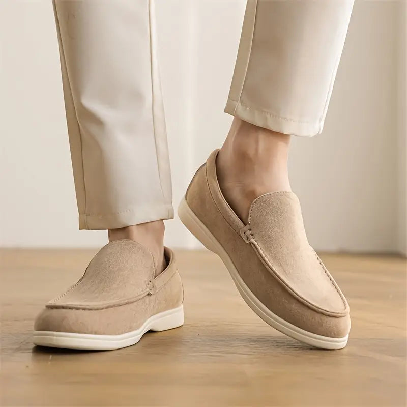 Men's Suede Loafers - Slip-On Casual Loafer Shoes 1