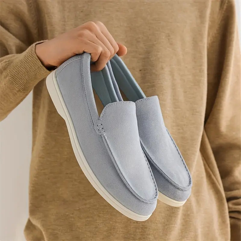 Men's Suede Loafers - Slip-On Casual Loafer Shoes 3