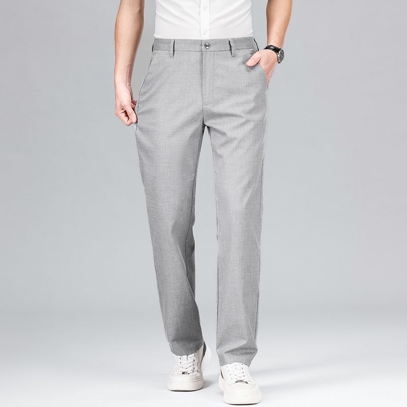 Men's Linen Pants Straight Leg Lightweight Breathable 3