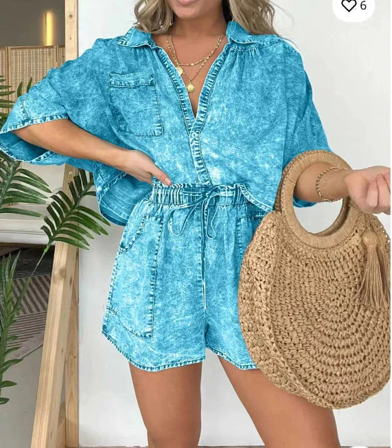 Variant image for Women's Cotton Loose Top Set-25