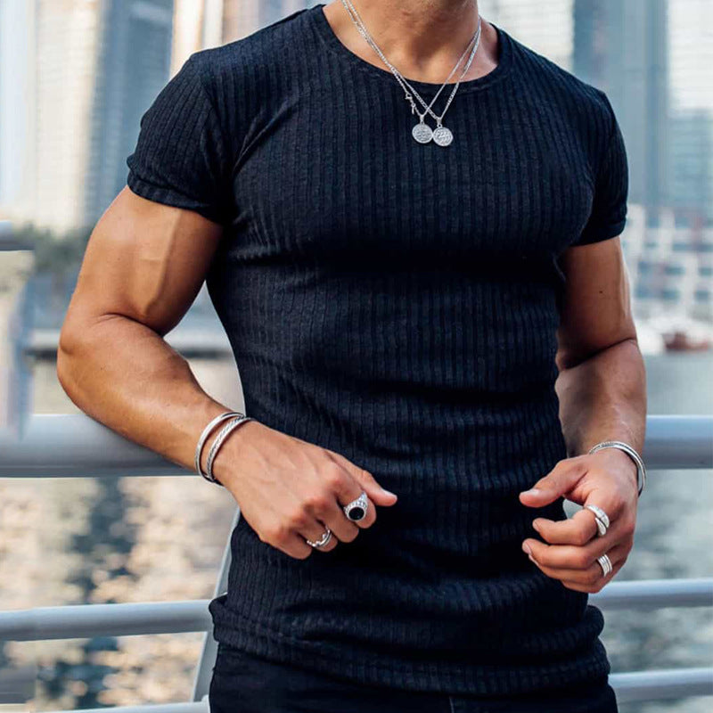 Men's Cotton Slim Fit T-Shirt-2