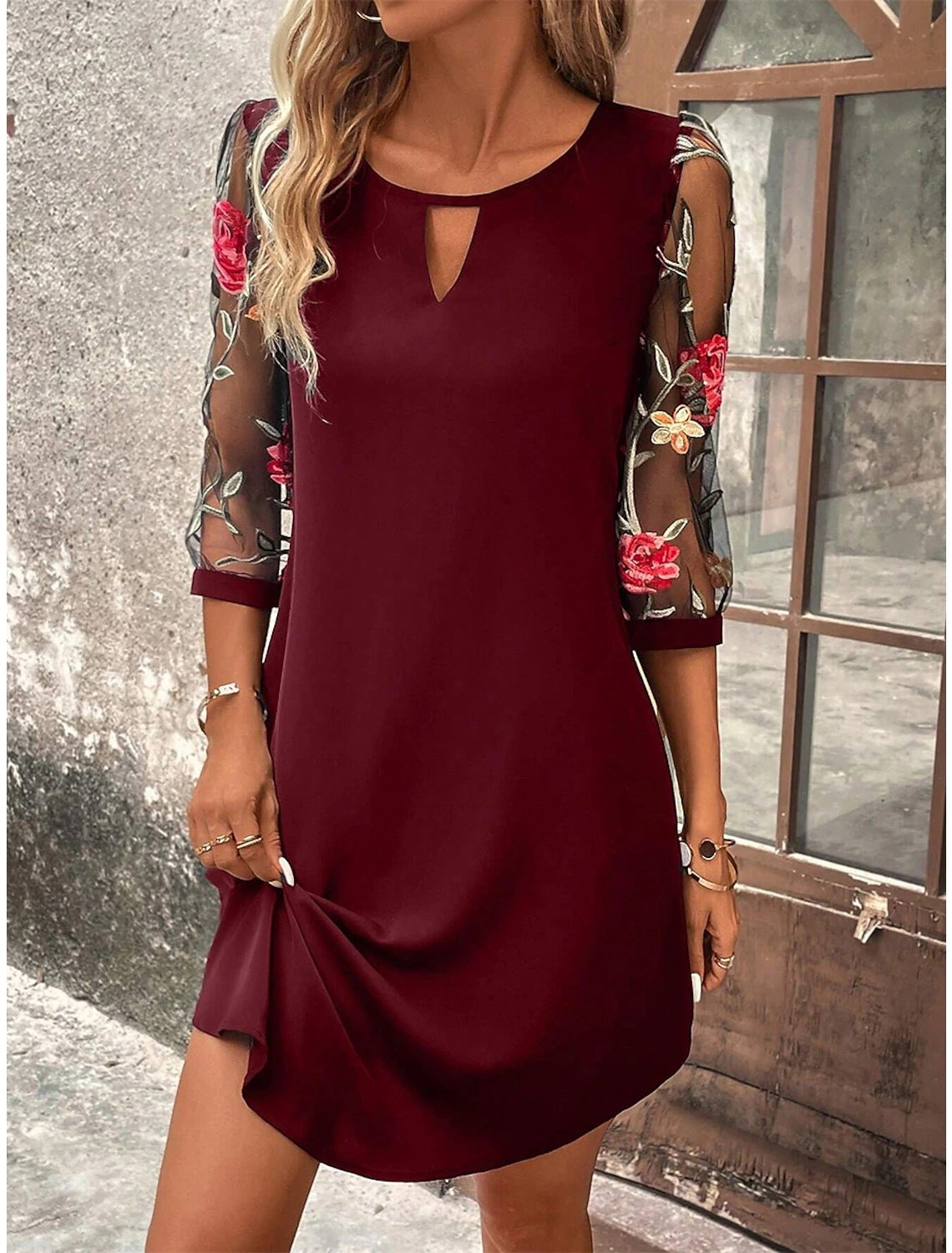 Women's A-Line Midi Dress - Elegant Summer Dresses 2