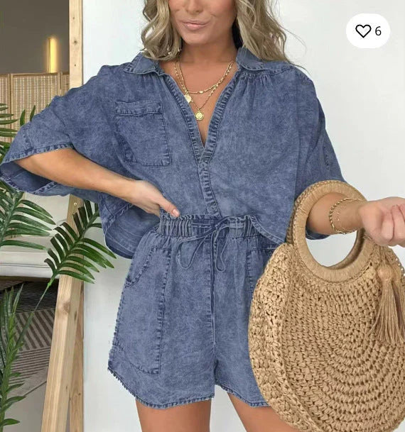 Variant image for Women's Cotton Loose Top Set-1