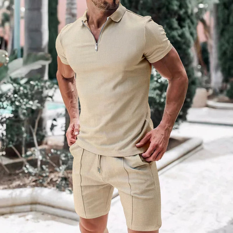 Outfit Set - Polyester Blend Relaxed Cut And Air Flow Ease