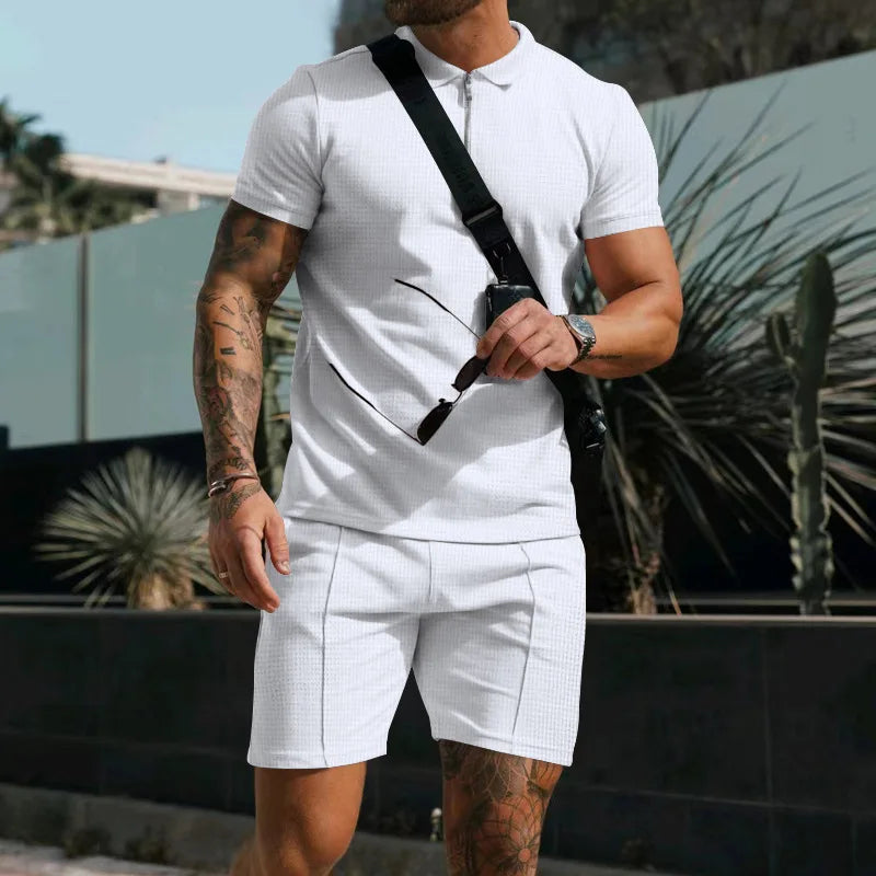 Outfit Set - Polyester Blend Relaxed Cut And Air Flow Ease