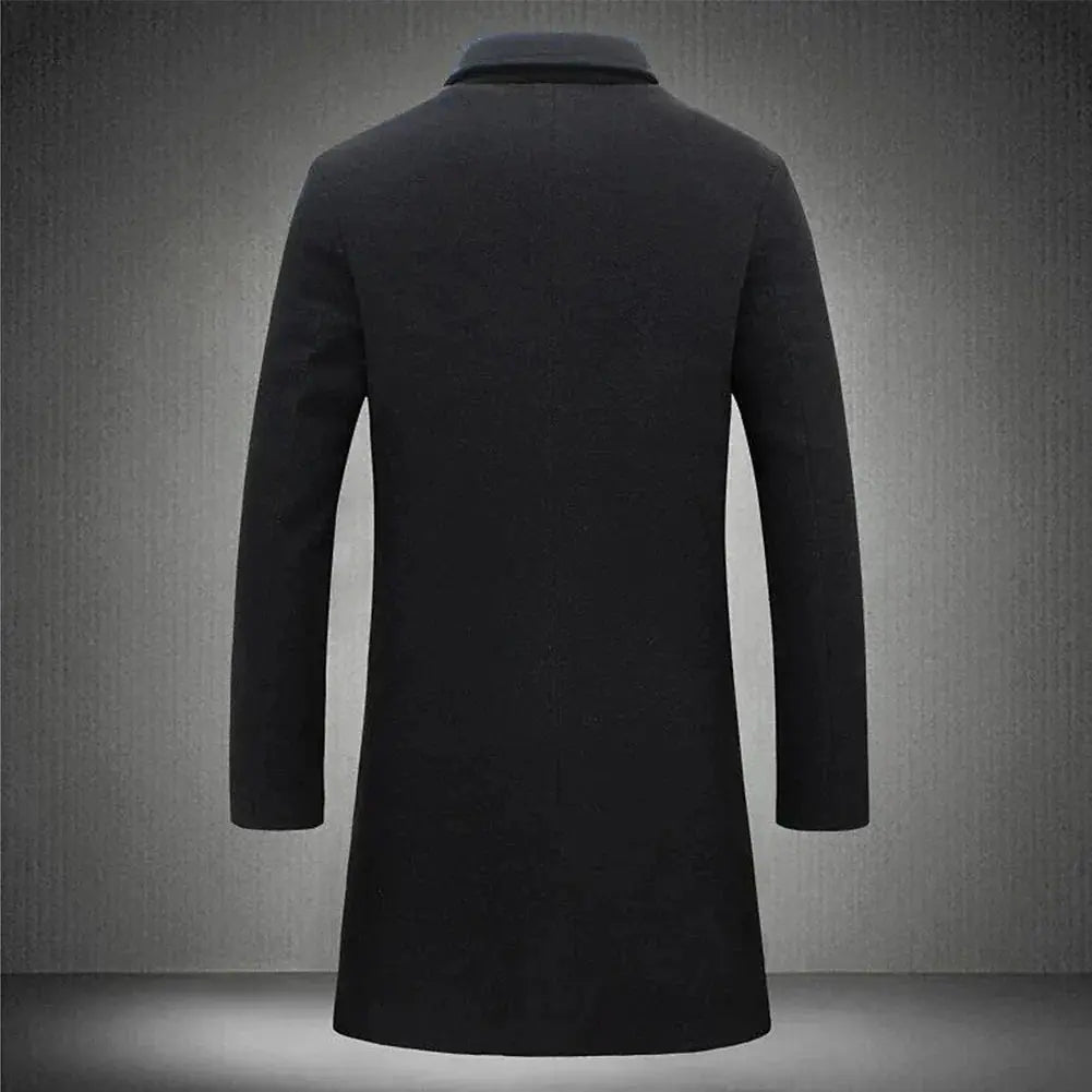 Overcoat - Durable Blend Tailored Fit & Lined Warmth