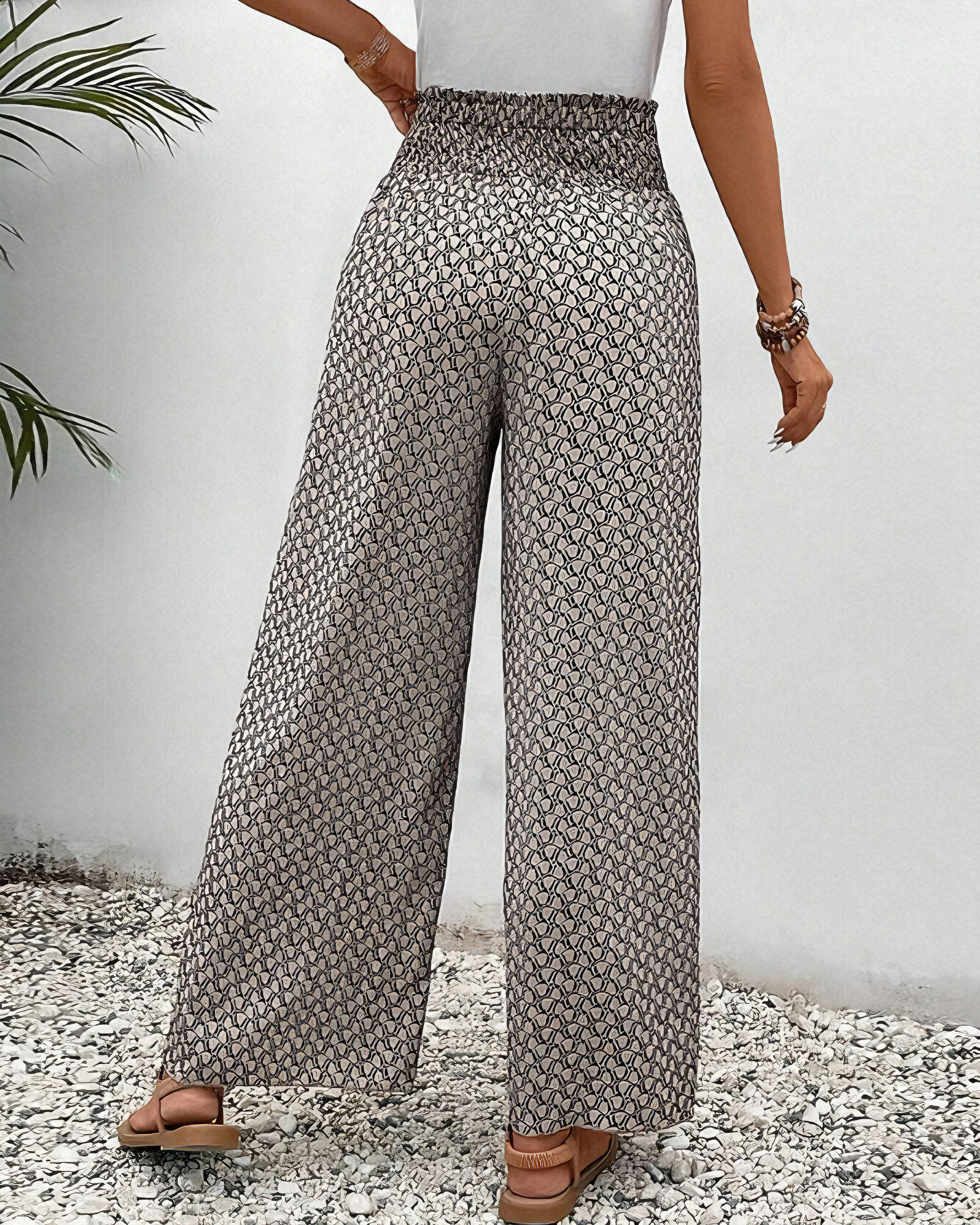 Pants – Chiffon Blend Loose Wide Leg & Free Movement