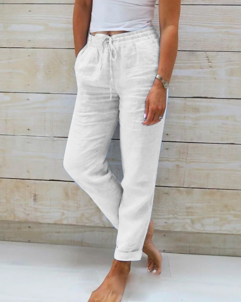 Pants - Elastic Waist And Lightweight Breathable Comfort