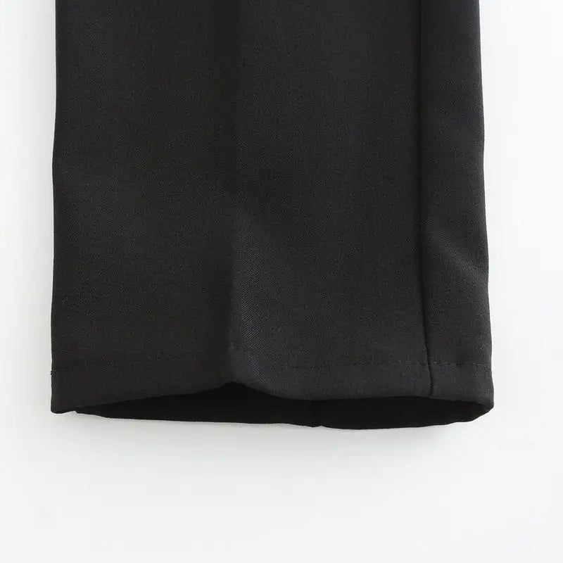 Pants – Polyester Blend Structured Waistband & Clean Fit