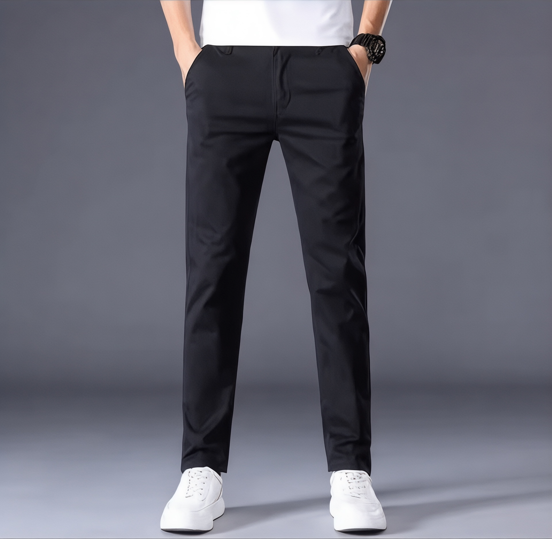 Pants - Soft-Blend Tailored Cut And Tapered Ankle Finish