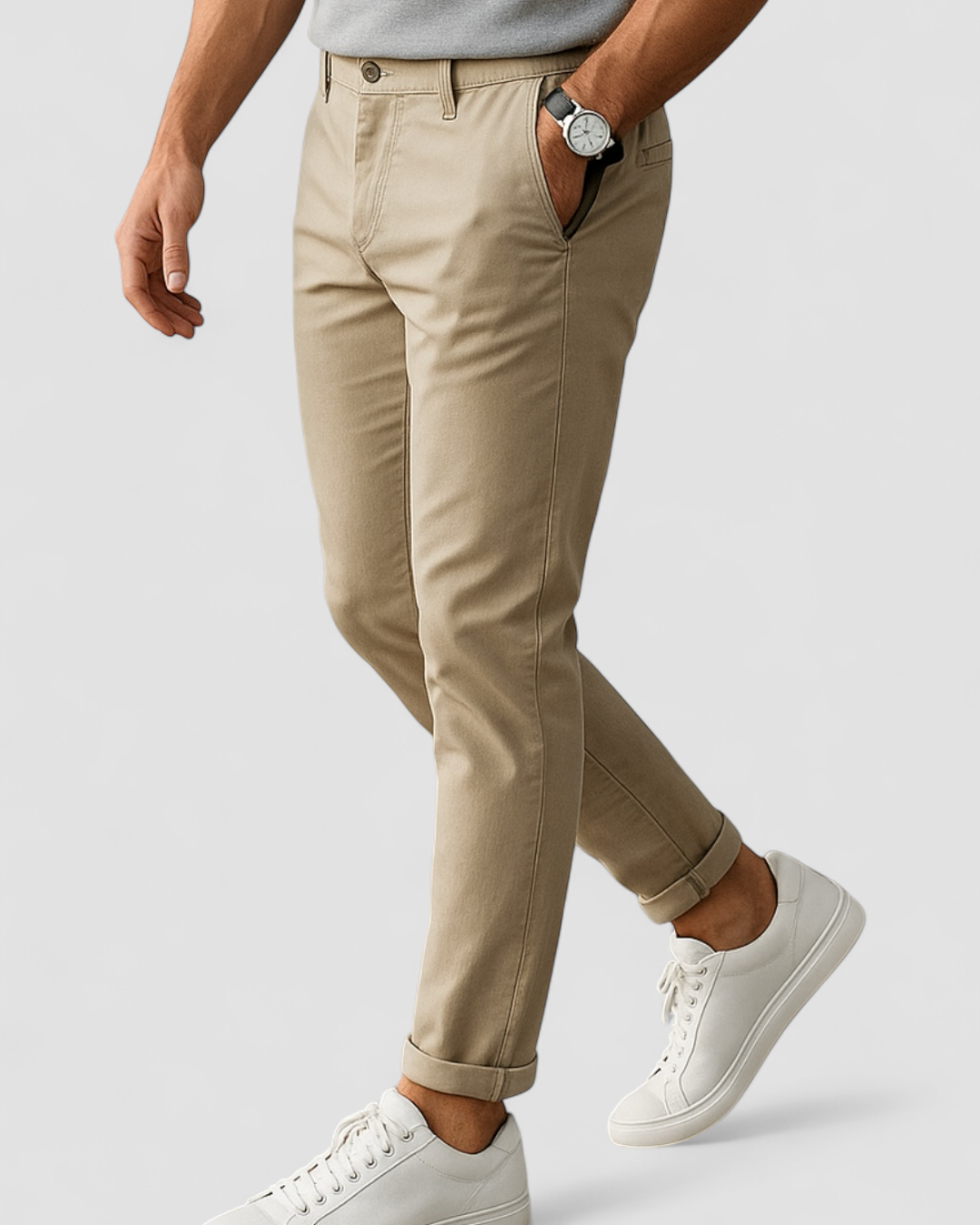 Pants - Soft-Blend Tailored Cut And Tapered Ankle Finish