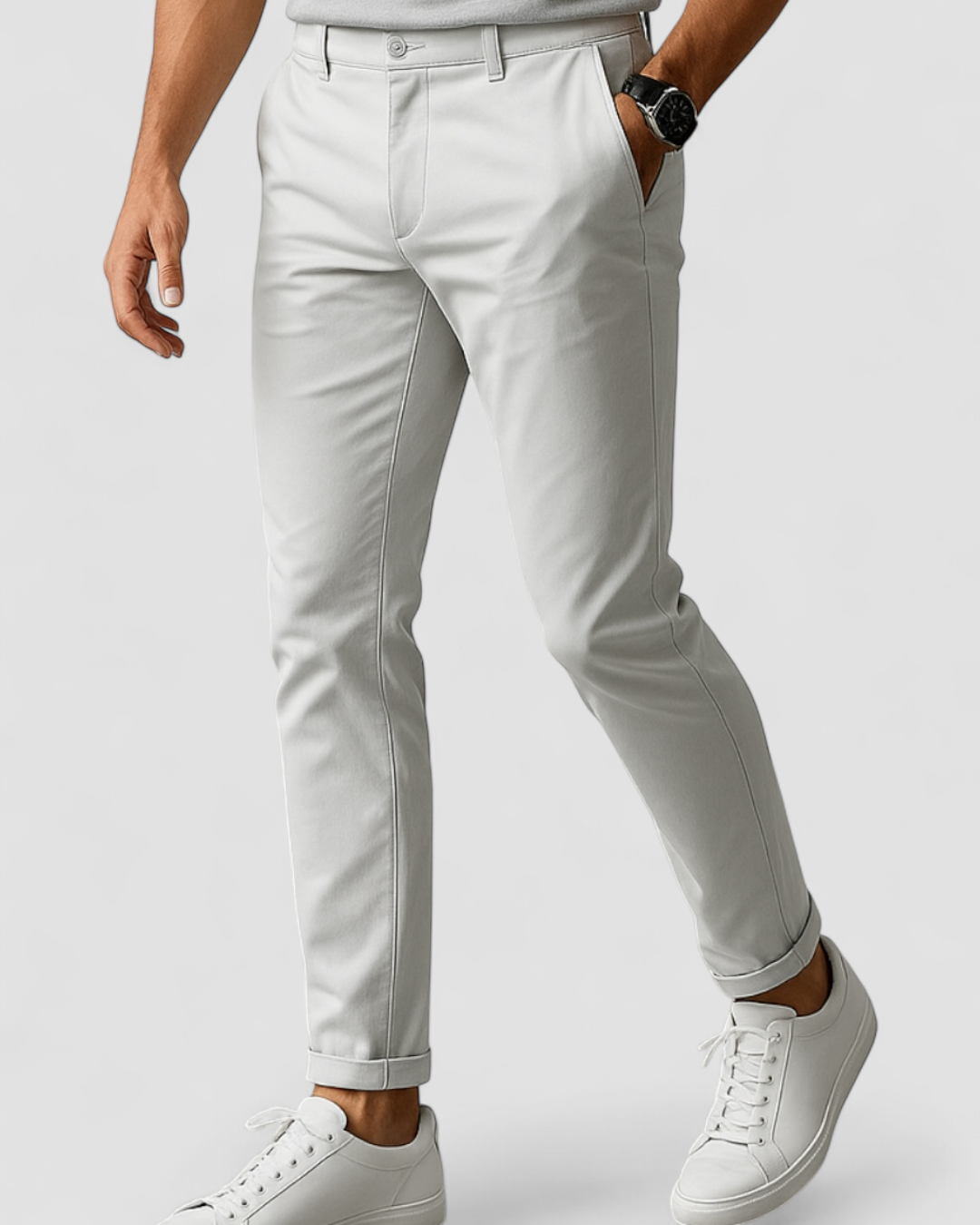 Pants - Soft-Blend Tailored Cut And Tapered Ankle Finish