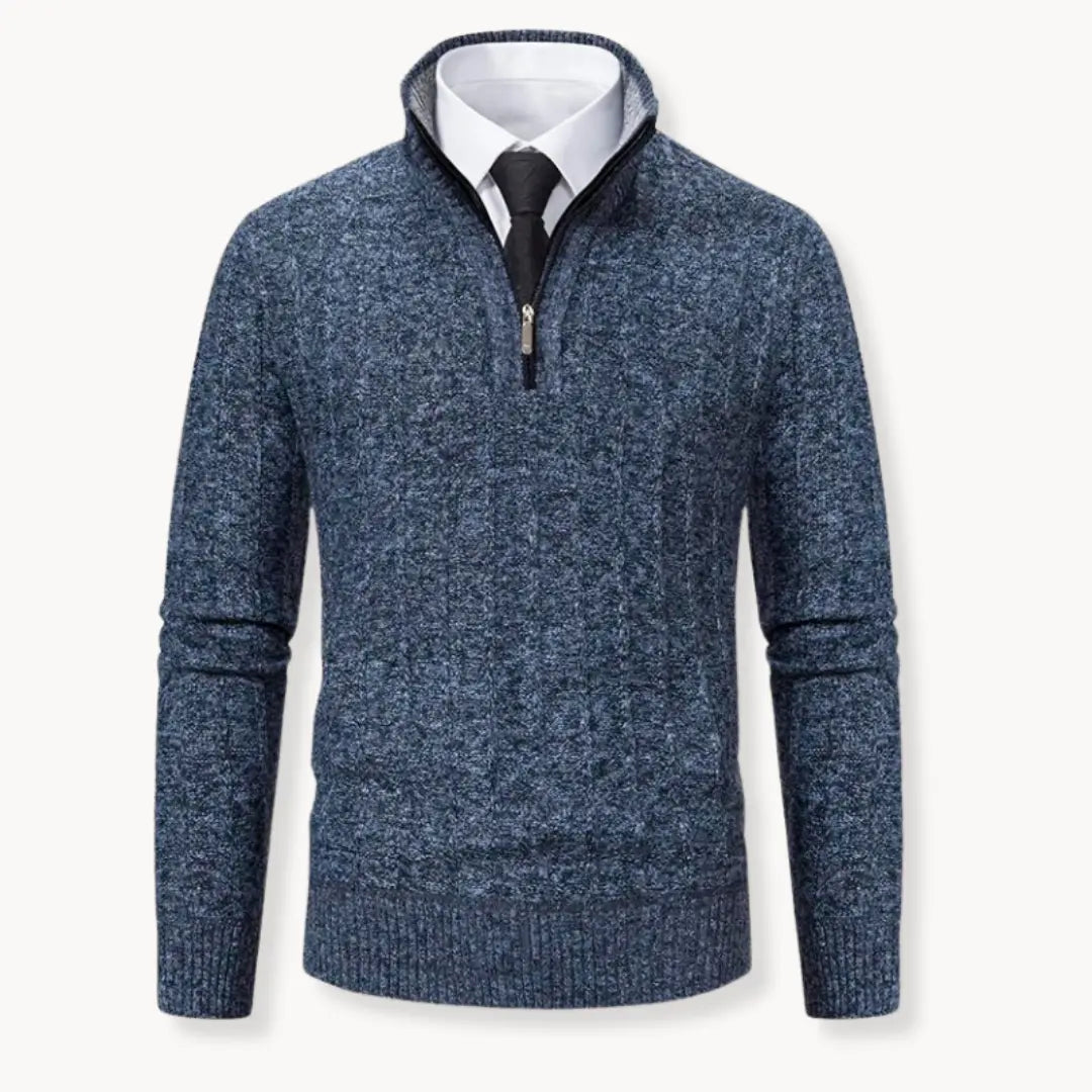 Performance Sweater – Quarter Zip And Flexible Shape Fit