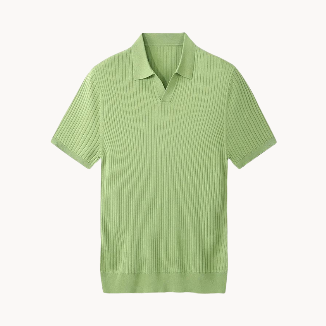 Polo Lyocell Blend - Rib Placket And Keeps Neat Shape