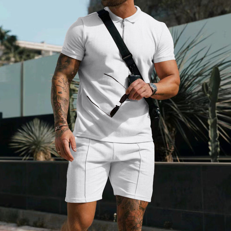 Polo Outfit Set - Zip Front Top & Breathable Flexible Fit