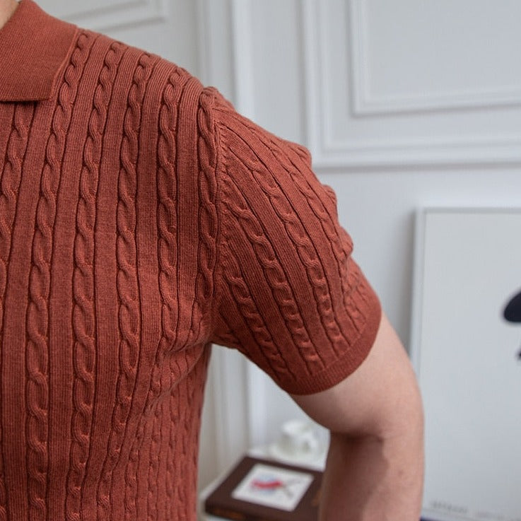 Polo – Polyester Blend Structured Collar & Button Placket