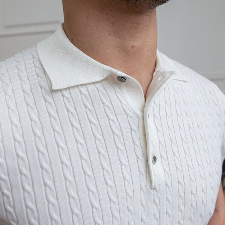 Polo – Polyester Blend Structured Collar & Button Placket