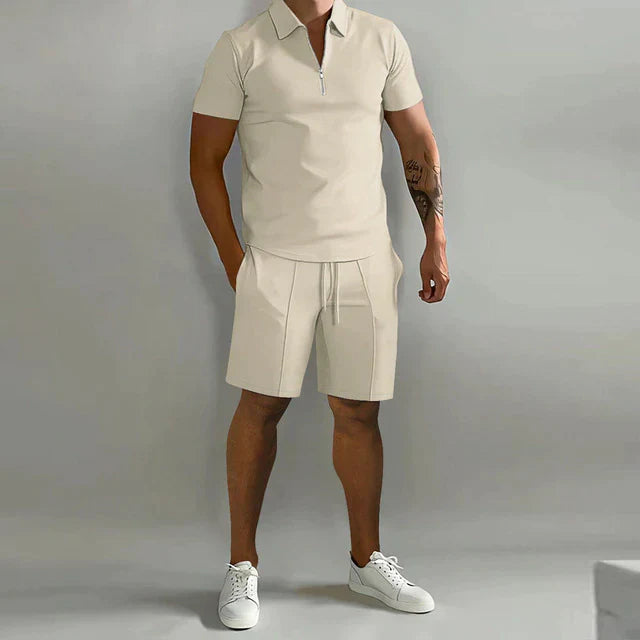Polo Set – Polyester Blend Collared Top & Breathable Fit
