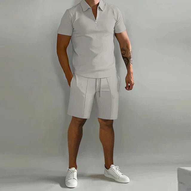 Polo Set – Polyester Blend Collared Top & Breathable Fit