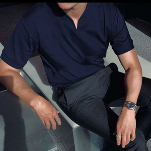 Polo Shirt - Knit Blend Classic Collar & Easy Movement