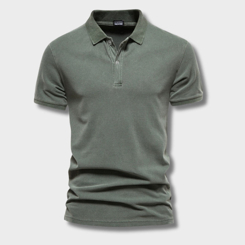 Polo Shirt - Knit Collar & Three Button Placket Ease