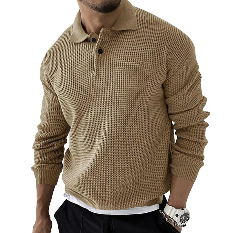 Polo Shirt - Long Sleeve Breathable Blend And Easy Care