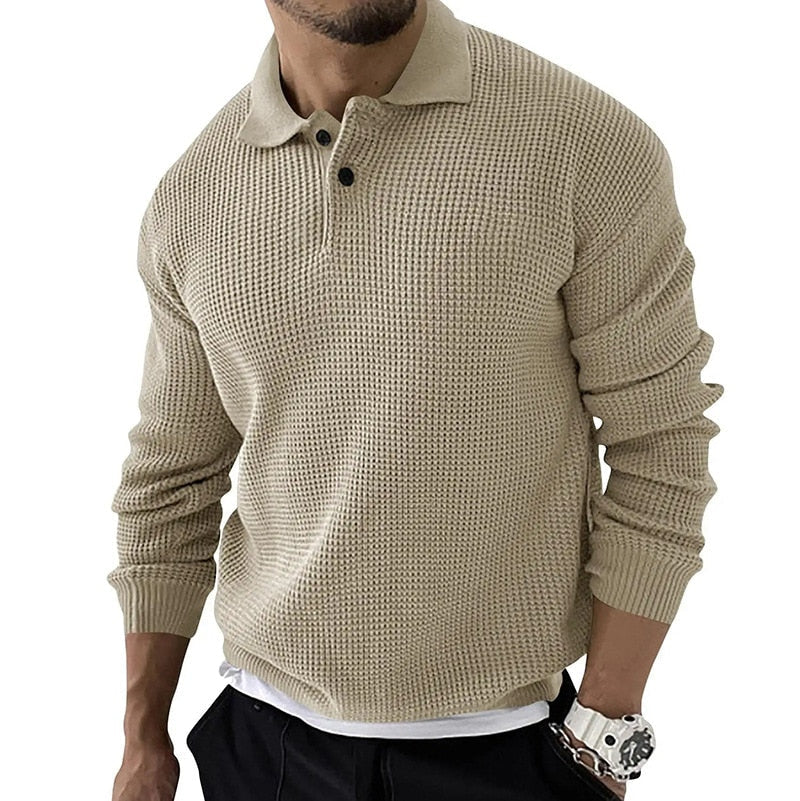 Polo Shirt - Long Sleeve Breathable Blend And Easy Care