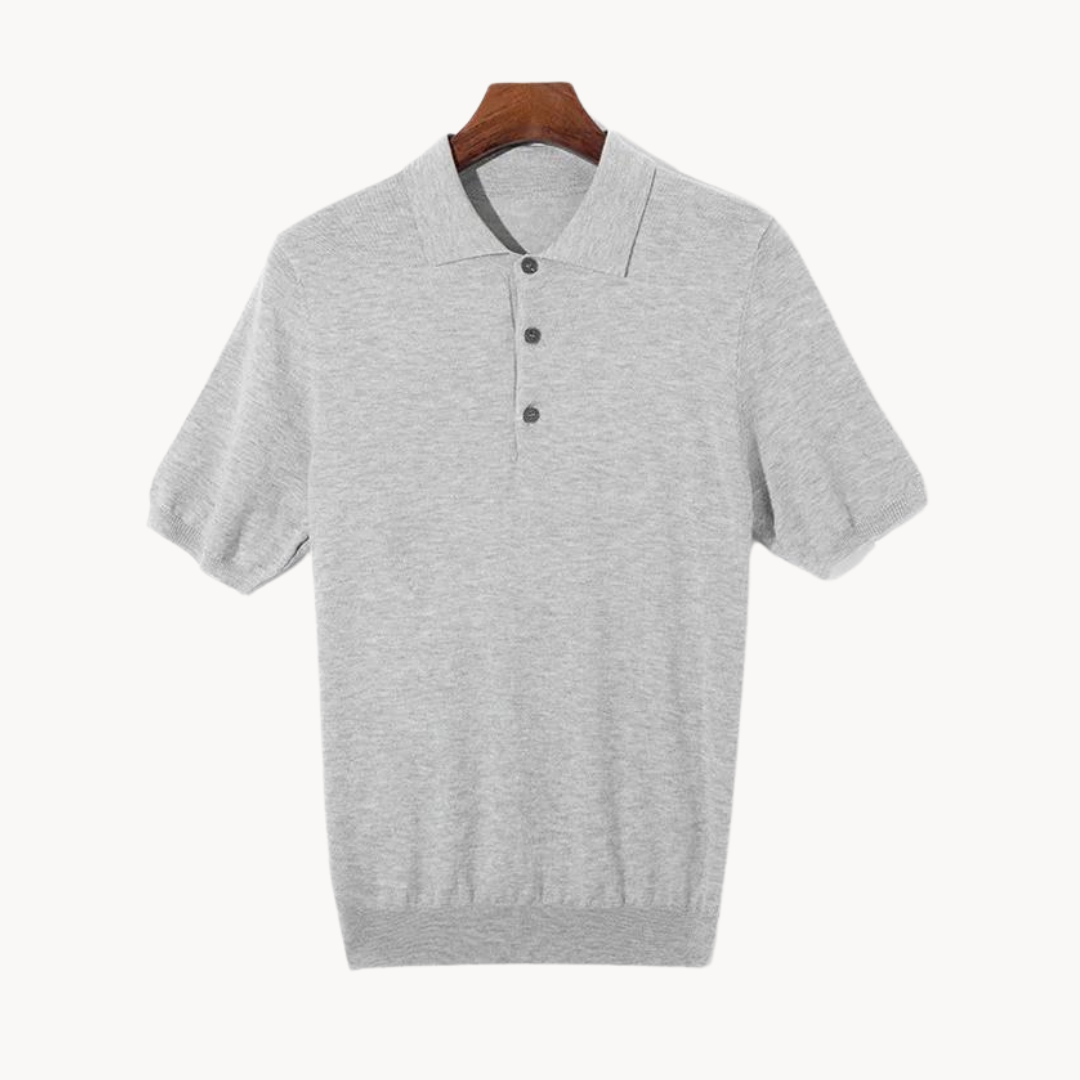 Polo Shirt - Natural-Fiber Blend And Breathable Light Feel