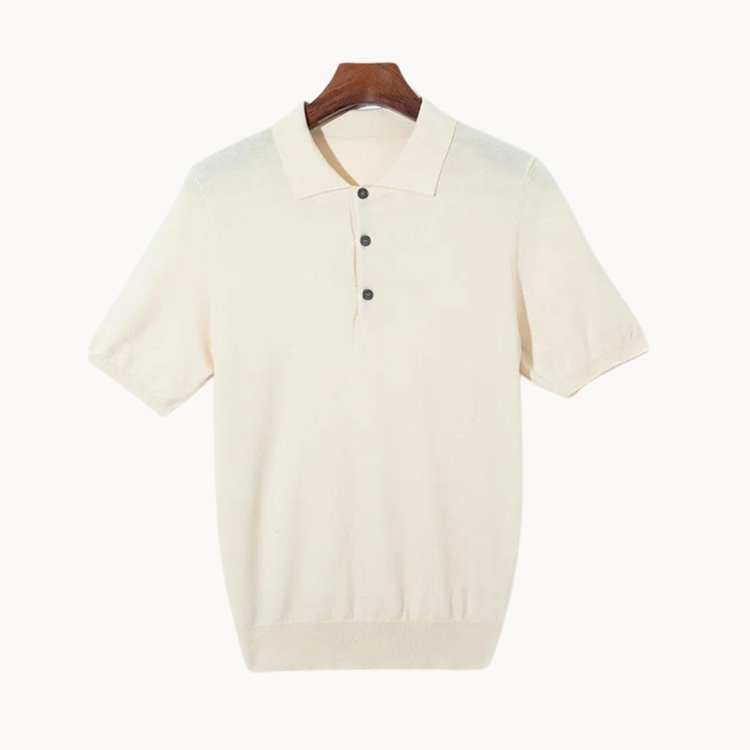 Polo Shirt - Natural-Fiber Blend And Breathable Light Feel