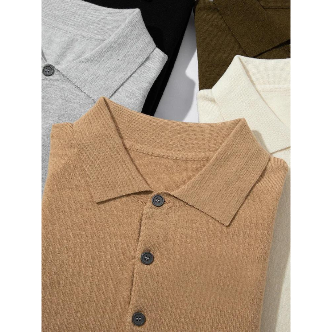 Polo Shirt - Natural-Fiber Blend And Breathable Light Feel