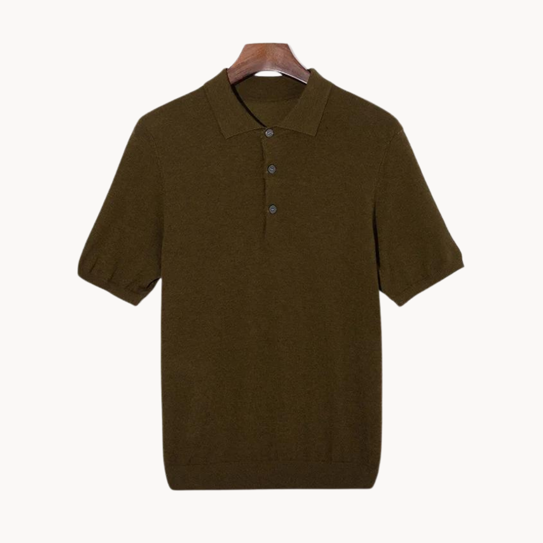Polo Shirt - Natural-Fiber Blend And Breathable Light Feel