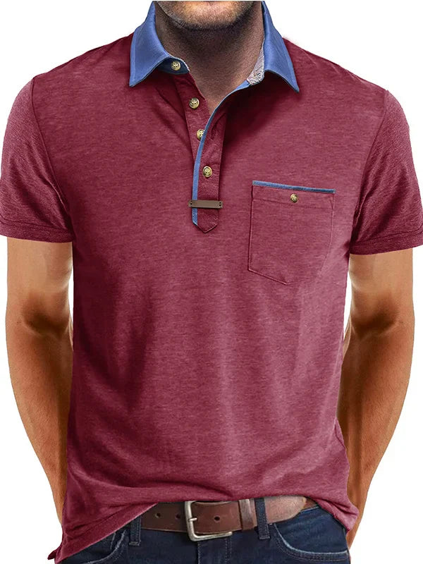 Polo Shirt - Polyester Blend Button Placket & Cool Comfort