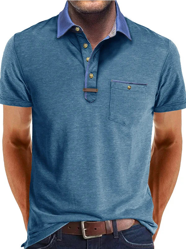 Polo Shirt - Polyester Blend Button Placket & Cool Comfort