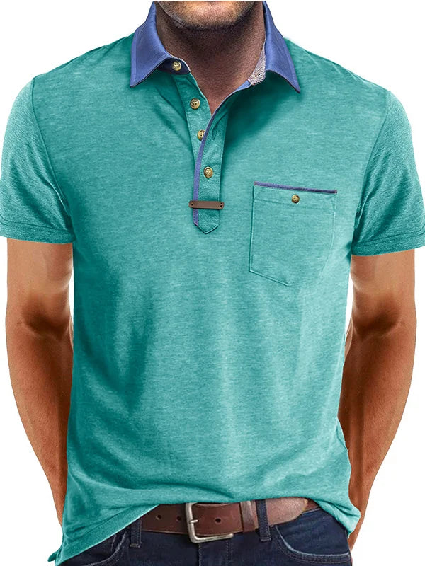 Polo Shirt - Polyester Blend Button Placket & Cool Comfort
