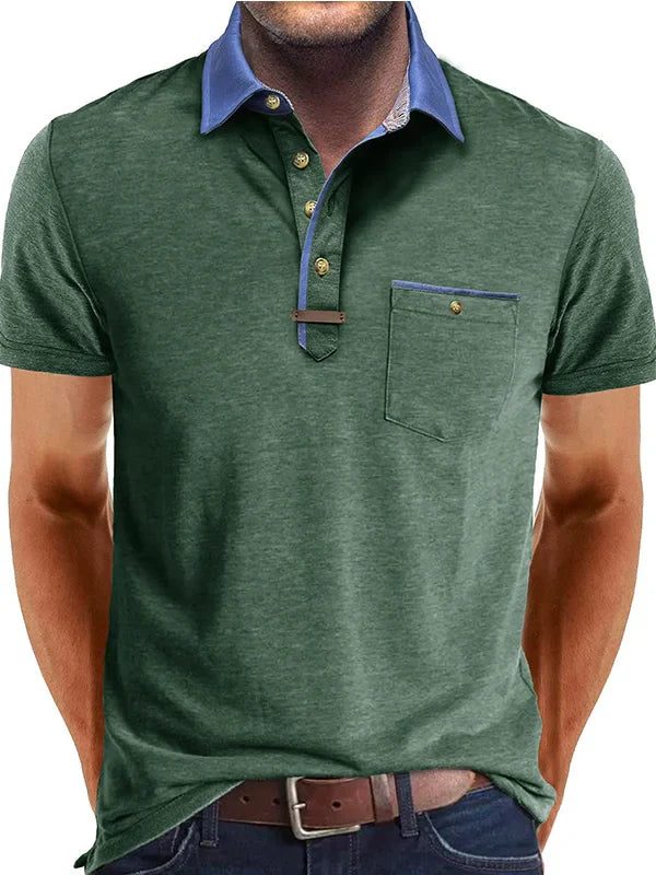 Polo Shirt - Polyester Blend Button Placket & Cool Comfort
