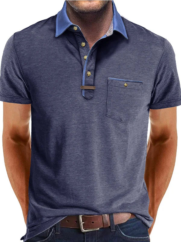 Polo Shirt - Polyester Blend Button Placket & Cool Comfort