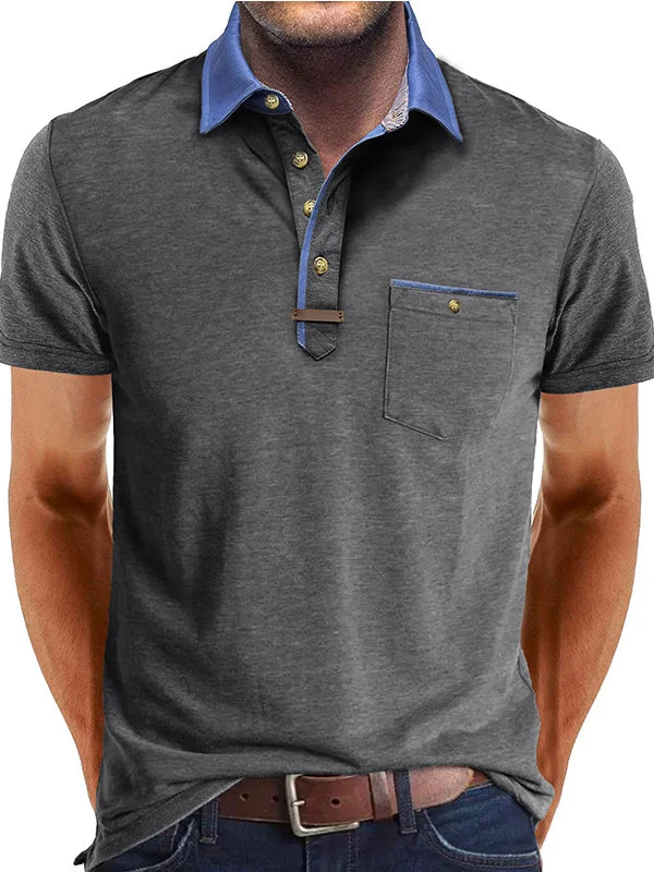 Polo Shirt - Polyester Blend Button Placket & Cool Comfort