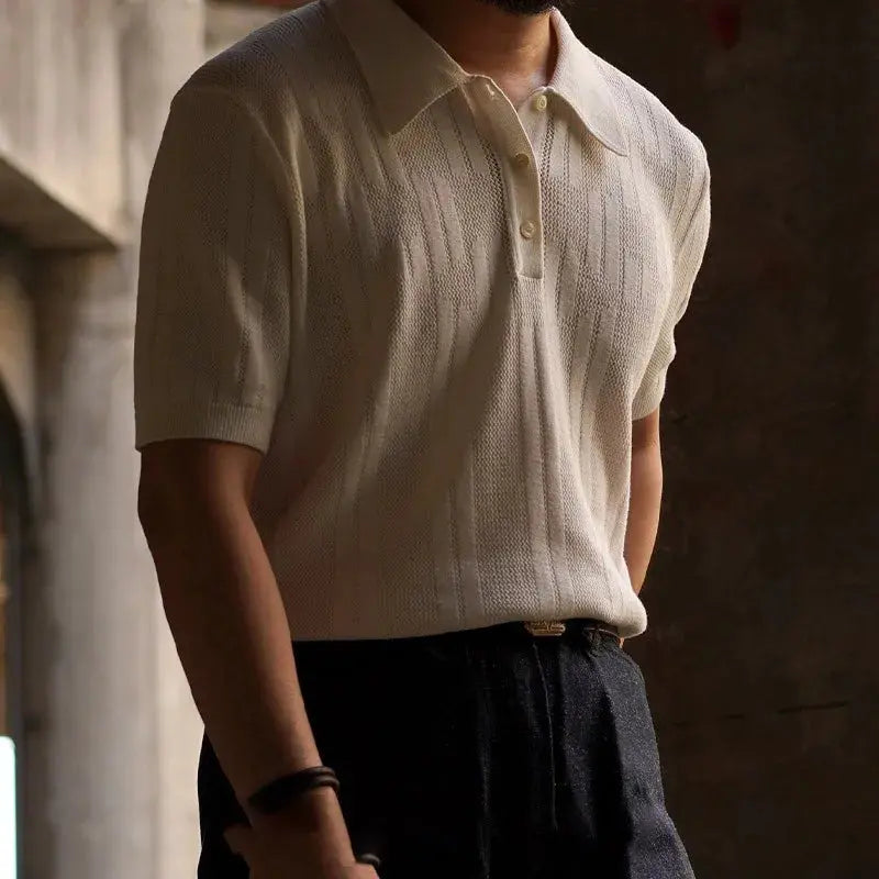 Polo Shirt - Polyester Blend Knit And Cool Airflow Collar