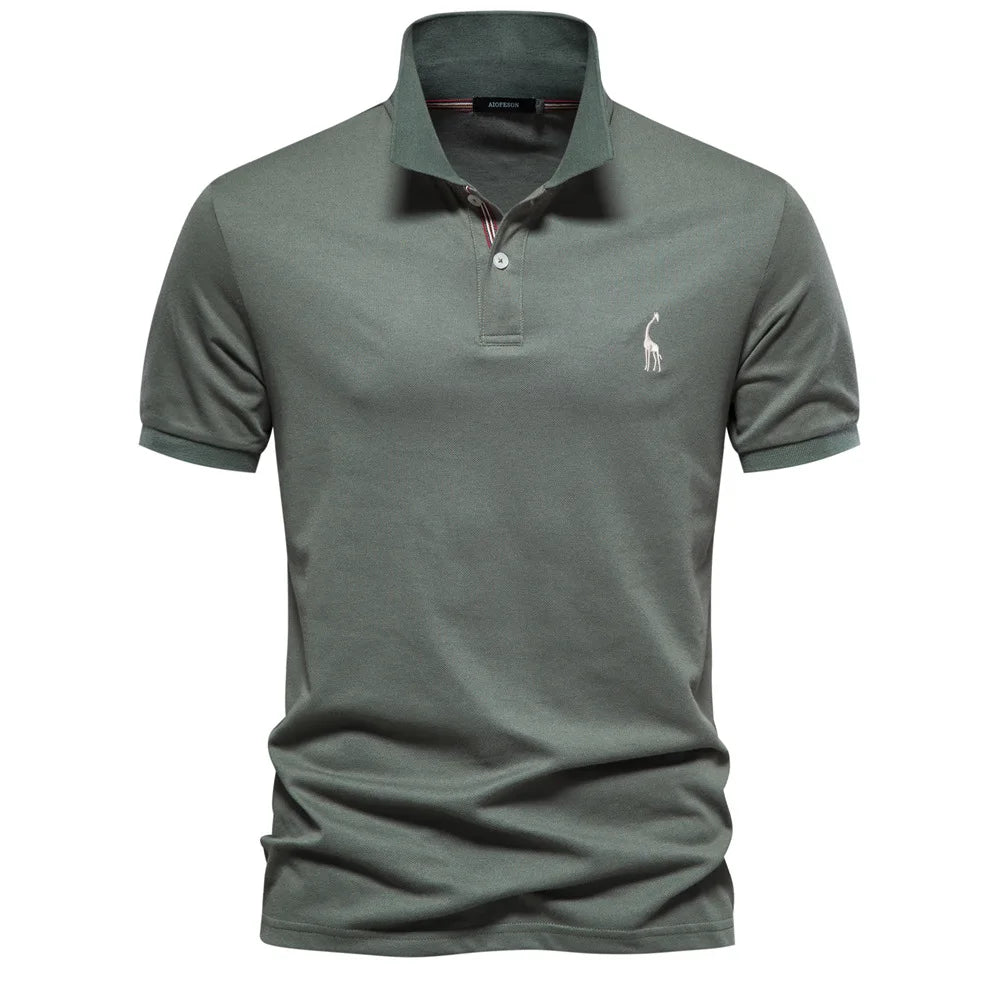 Polo Shirt - Slim Tailored Cut And Polyester Blend Fit