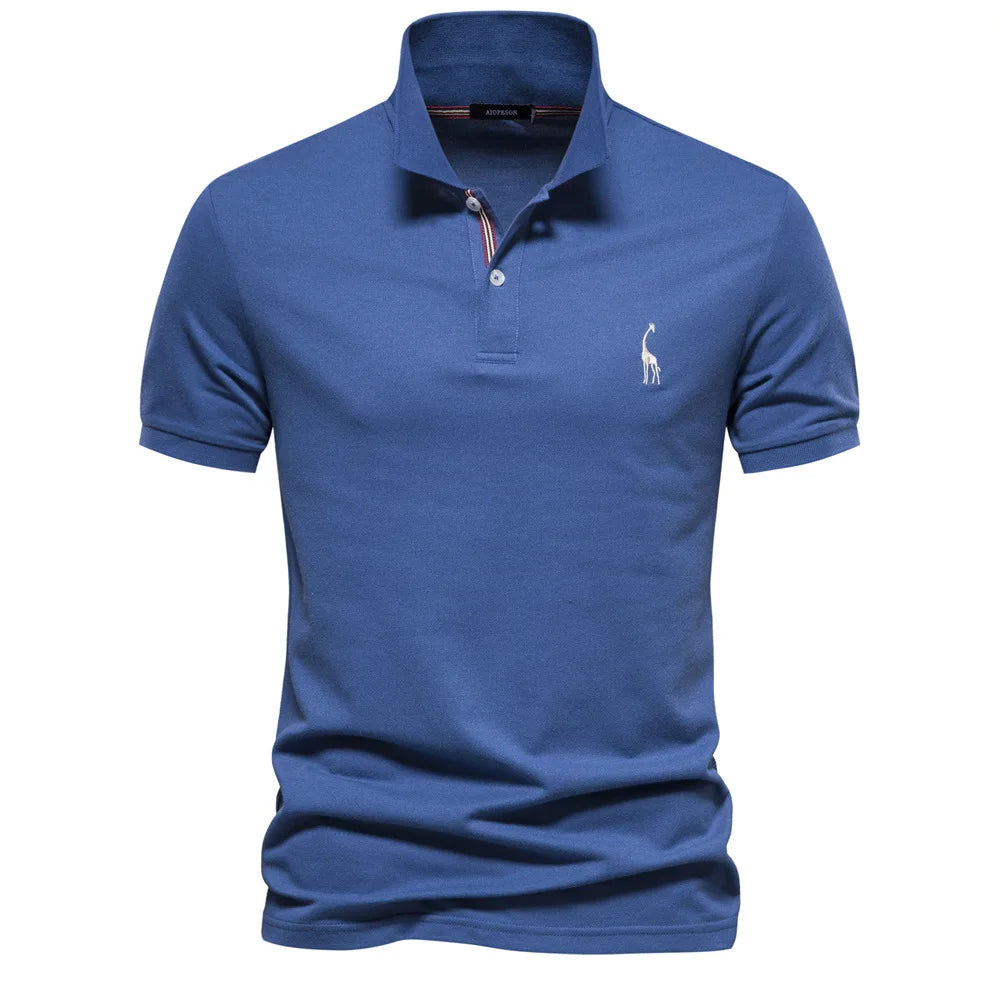 Polo Shirt - Slim Tailored Cut And Polyester Blend Fit